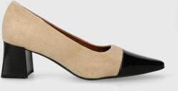 Vagabond Shoemakers magassarkú cipő velúrból ALTEA bézs, magassarkú, 5740.113. 95 - bézs Női 36