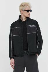 Tommy Jeans rövid kabát férfi, fekete, átmeneti, oversize - fekete S