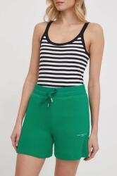 Tommy Hilfiger rövidnadrág női, zöld, sima, magas derekú - zöld M - answear - 27 990 Ft