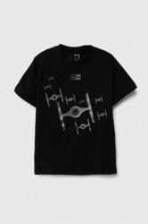 Adidas gyerek póló x Star Wars fekete, nyomott mintás - fekete 98