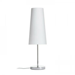 Rendl light studio NYC/CONNY 15/30 asztali lámpa Polycotton fehér/króm 230V LED E27 7W (R14049) - mobiliamo