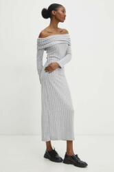 ANSWEAR ruha szürke, mini, testhezálló - szürke S/M - answear - 22 990 Ft