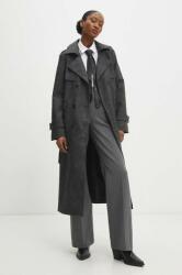 ANSWEAR kabát női, szürke, átmeneti, kétsoros gombolású - szürke S - answear - 34 990 Ft