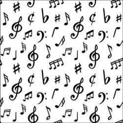 Ambiente Music notes papírszalvéta 33x33cm, 20db-os - szep-otthon