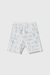 Calvin Klein Jeans gyerek pamut rövidnadrág szürke, állítható derekú - szürke 128