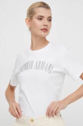 Giorgio Armani pamut póló női, fehér - fehér S - answear - 49 990 Ft