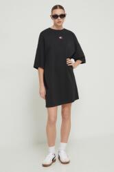 Tommy Hilfiger pamut ruha fekete, mini, oversize - fekete XS - answear - 21 990 Ft