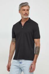 Calvin Klein pamut póló fekete, sima - fekete XL - answear - 29 990 Ft
