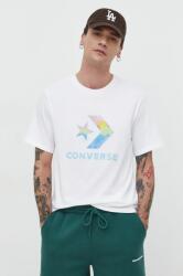 Converse pamut póló bézs, férfi, nyomott mintás - bézs XS