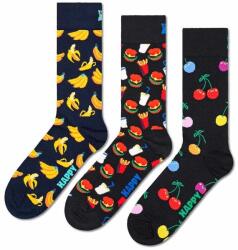 Happy Socks zokni Classic Banana 3 pár fekete - fekete 36/40