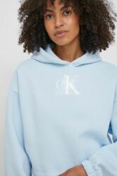 Calvin Klein felső női, nyomott mintás, kapucnis - kék M - answear - 41 990 Ft