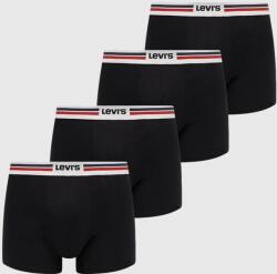 Levi's boxeralsó 4 db fekete, férfi - fekete XL