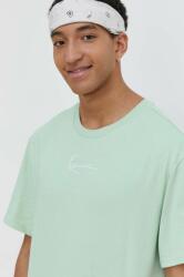 Karl Kani pamut póló zöld, férfi, sima - zöld XL