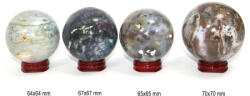  Sfera Jasp Oceanic Druzy Mineral Natural - 64-70 x 64-70 mm - 1 Buc