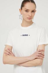 HUGO pamut póló női, fehér - fehér XS - answear - 29 990 Ft
