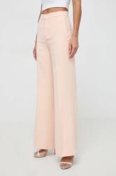 Twinset nadrág női, rózsaszín, magas derekú széles - rózsaszín 34 - answear - 84 990 Ft