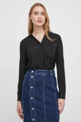Calvin Klein ing női, galléros, fekete, regular - fekete 34 - answear - 30 990 Ft
