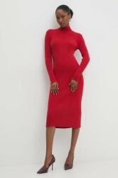 ANSWEAR ruha piros, midi, testhezálló - piros S/M