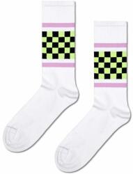 Happy Socks zokni Checked Stripe Sneaker Sock fehér - fehér 36/40