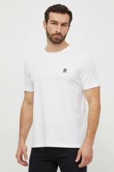 Tommy Hilfiger pamut póló fehér, férfi, nyomott mintás - fehér M - answear - 16 990 Ft