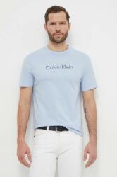 Calvin Klein pamut póló férfi, nyomott mintás - kék S - answear - 12 990 Ft