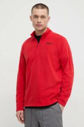 Jack Wolfskin sportos pulóver Taunus piros, sima - piros M - answear - 24 990 Ft