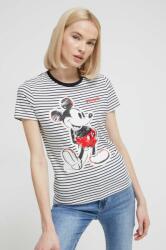 Desigual t-shirt x Disney női, fehér - fehér S