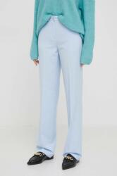 United Colors of Benetton nadrág női, magas derekú egyenes - kék 38 - answear - 17 990 Ft