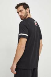 Adidas pamut póló fekete, férfi, nyomott mintás, IN6251 - fekete M