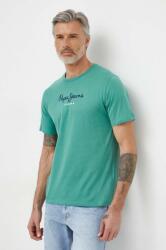Pepe Jeans pamut póló Eggo zöld, férfi, nyomott mintás - zöld XL - answear - 11 990 Ft