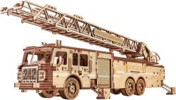 Wood Trick Puzzle 3D mecanic, Masina de pompieri, WT, lemn, 636 piese