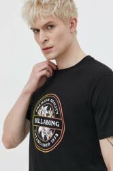 Billabong pamut póló fekete, férfi, nyomott mintás - fekete XL - answear - 9 490 Ft