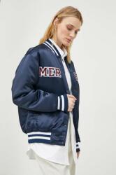The Mercer Brand bomber dzseki Varsity sötétkék, téli, ME0484204953 - sötétkék M