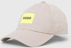 HUGO pamut baseball sapka szürke, nyomott mintás - szürke Univerzális méret