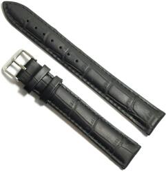  Curea de ceas Neagra din piele naturala lungime XL - 14mm 16mm 18mm 20mm - GR1307 (GR1307)