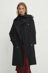 ANSWEAR kabát női, fekete, átmeneti, kétsoros gombolású - fekete S - answear - 20 385 Ft