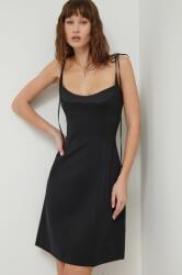 HUGO BOSS ruha fekete, mini, harang alakú - fekete 40 - answear - 85 990 Ft