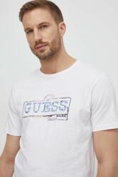 Guess t-shirt bézs, férfi, nyomott mintás, M4GI26 J1314 - bézs S