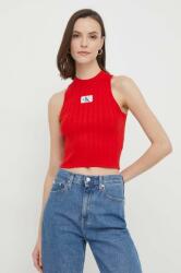 Calvin Klein Jeans top női, piros - piros S - answear - 21 990 Ft