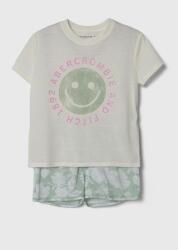 Abercrombie & Fitch gyerek pizsama zöld, mintás - zöld 157/163 - answear - 10 390 Ft