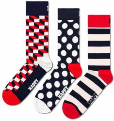 Happy Socks zokni Classic Filled Optic Socks 3 pár - többszínű 36/40