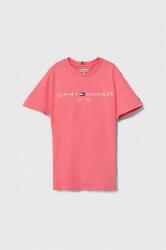 Tommy Hilfiger gyerek pamut póló rózsaszín - rózsaszín 128 - answear - 11 190 Ft