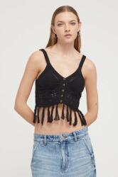 Desigual pamut strand felső fekete - fekete L