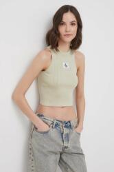 Calvin Klein Jeans top női, zöld - zöld M - answear - 21 990 Ft