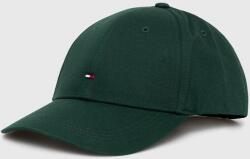 Tommy Hilfiger pamut baseball sapka zöld, sima - zöld Univerzális méret - answear - 12 990 Ft