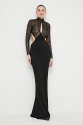 Elisabetta Franchi ruha fekete, maxi, testhezálló, AB51641E2 - fekete 36