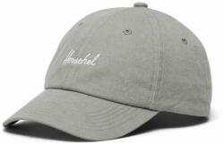 Herschel baseball sapka Sylas Stonewash Cap szürke, sima - szürke Univerzális méret