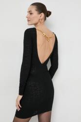 Elisabetta Franchi ruha fekete, mini, testhezálló, AM66B41E2 - fekete 38