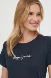 Pepe Jeans pamut póló női, sötétkék - sötétkék XS - answear - 9 990 Ft