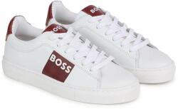 Boss gyerek bőr sportcipő fehér - fehér 35